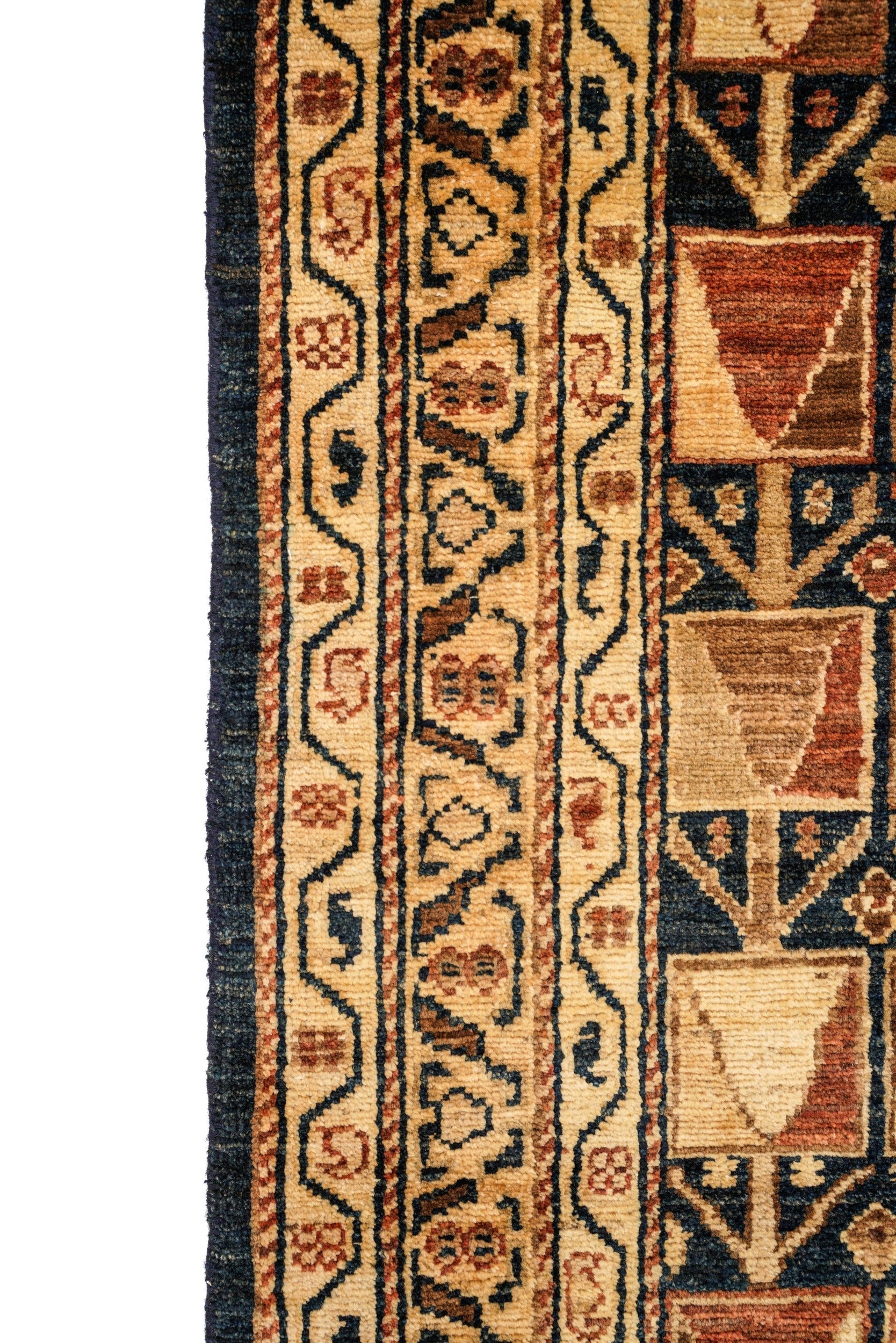 Modern Afghan Farahan Runner Rug 11' x 3'4"