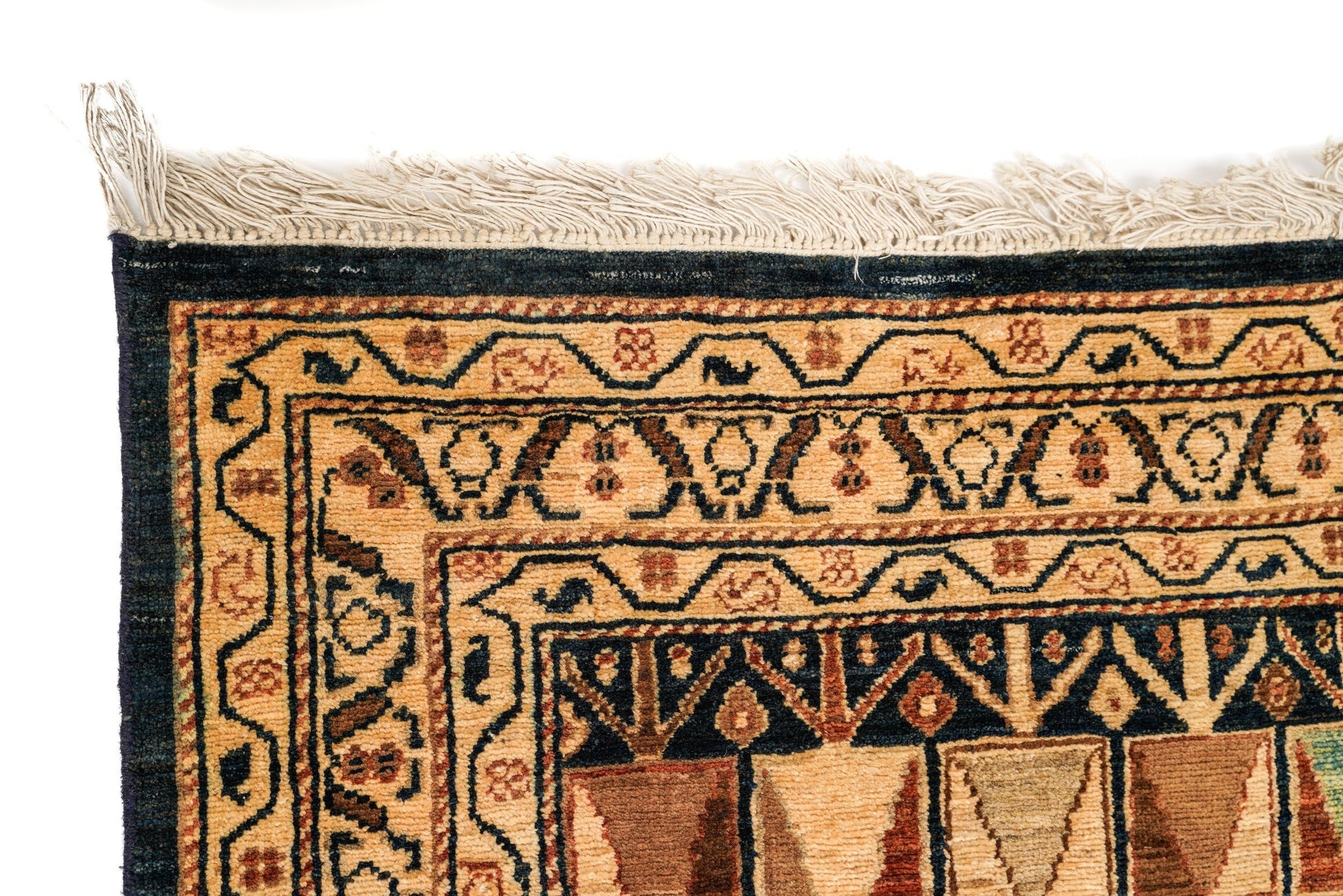 Modern Afghan Farahan Runner Rug 11' x 3'4"