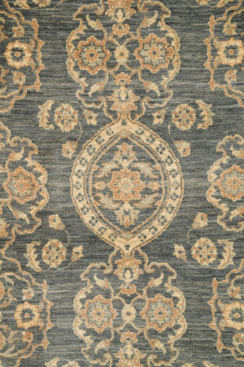Modern Afghan Ottoman Hallway Rug 13'6" x 4'4"