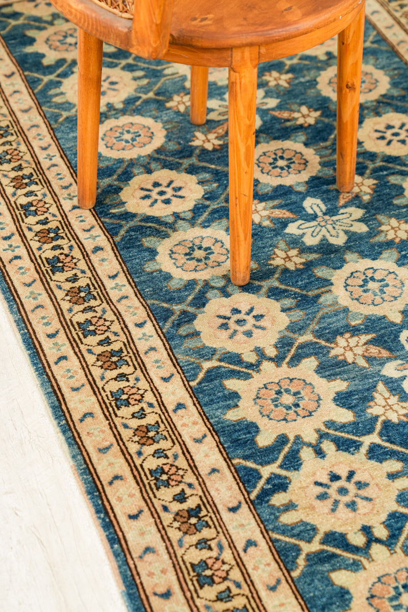 Modern Afghan Tabriz Hallway Rug 11'7"x 3'7"