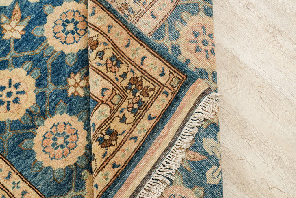 Modern Afghan Tabriz Hallway Rug 11'7"x 3'7"