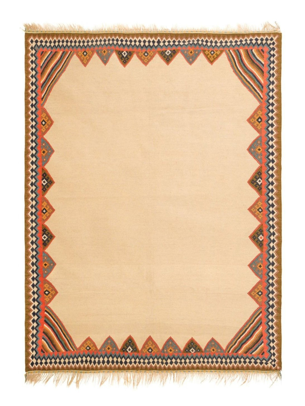 Antique Persian Qashgai Kilim 6'7" x 5'