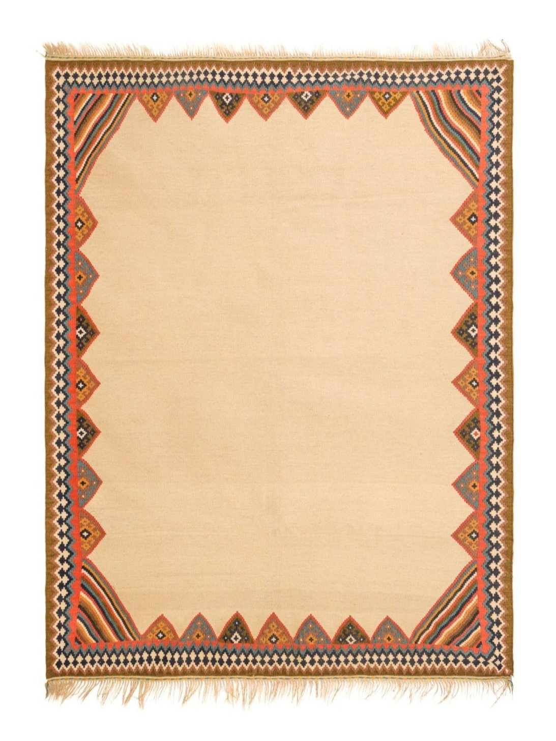 Antique Persian Qashgai Kilim 6'7" x 5'