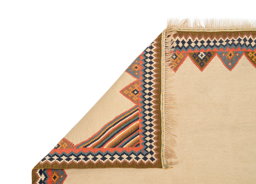 Antique Persian Qashgai Kilim 6'7" x 5'