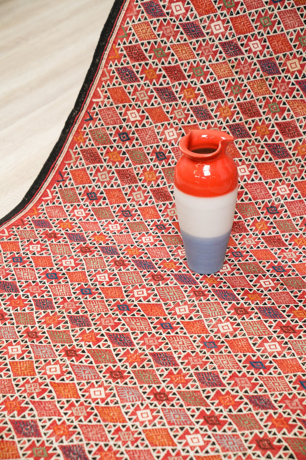 Vintage Moroccan Tribal Kilim 6'7" x 3'5"