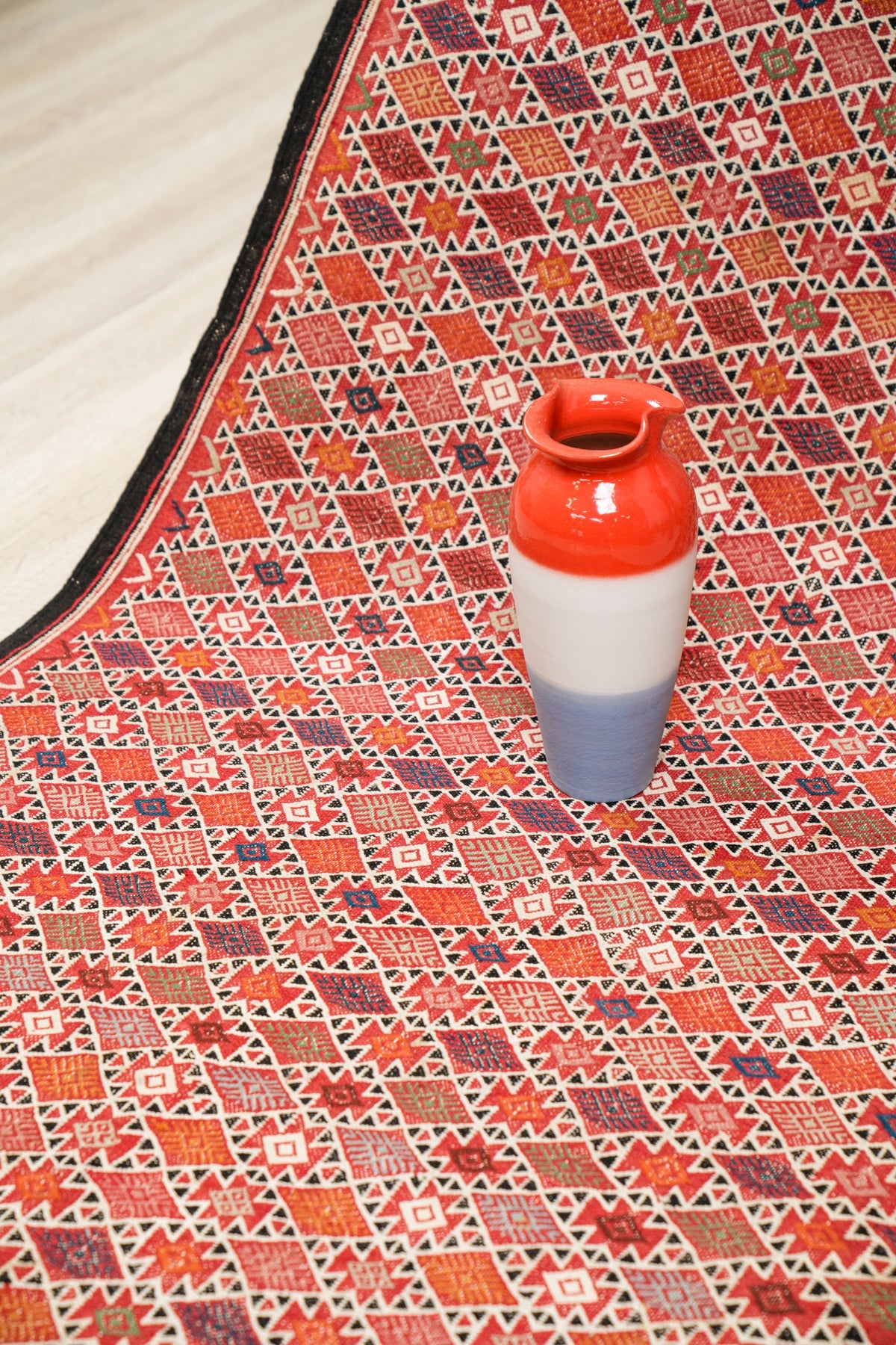 Vintage Moroccan Tribal Kilim 6'7" x 3'5"