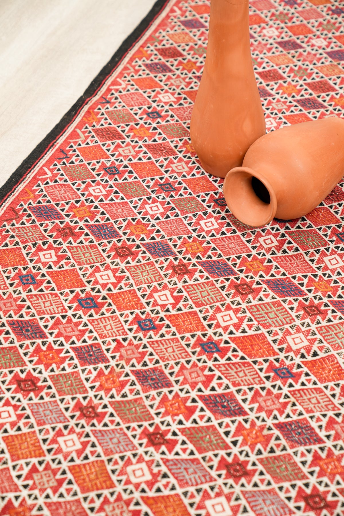 Vintage Moroccan Tribal Kilim 6'7" x 3'5"