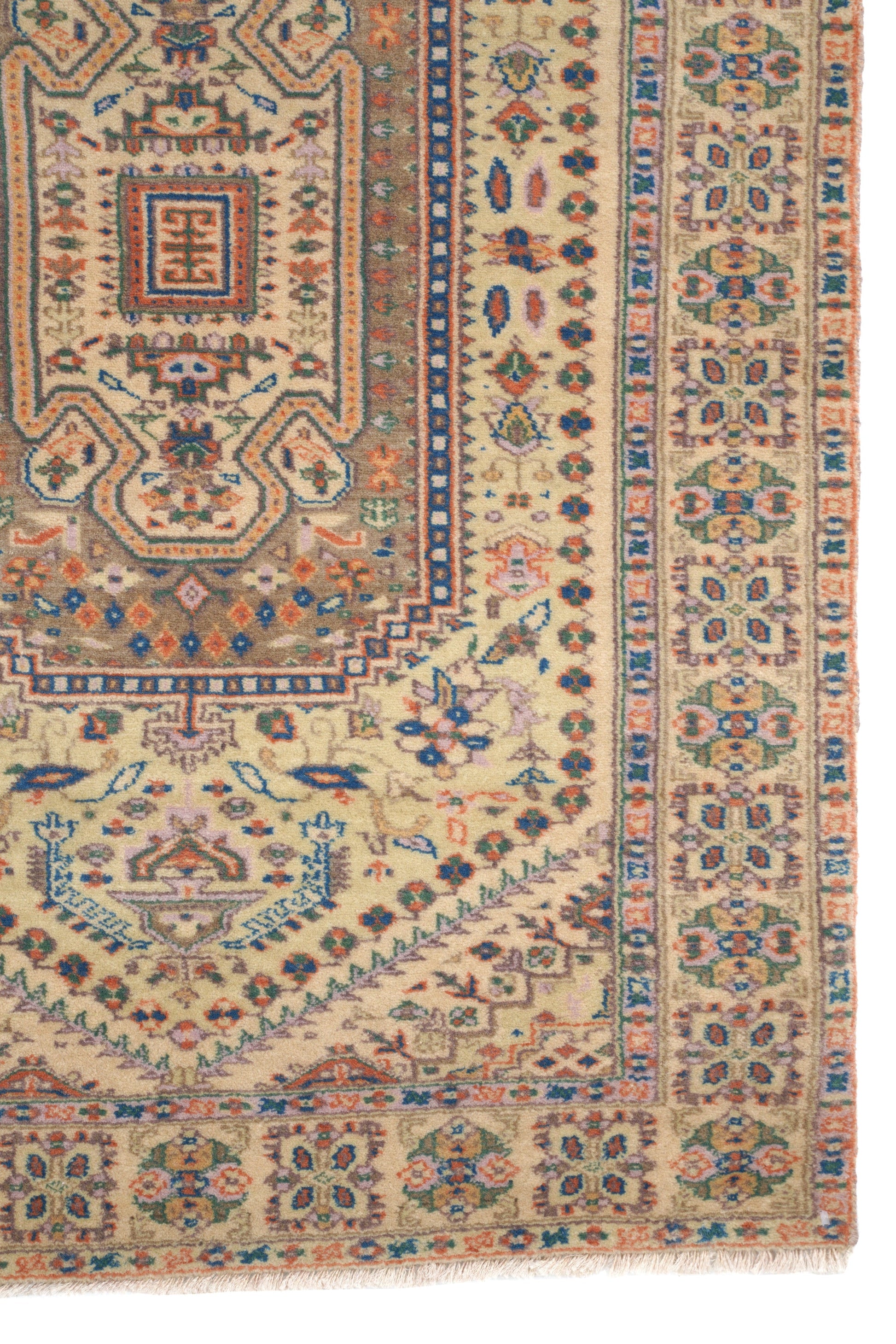 Vintage Kashmir Rug 3'10" x 2'6"