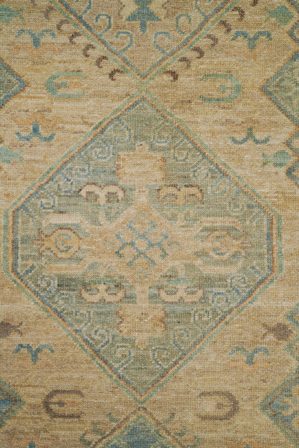 Modern Afghan Shirvan Hallway Rug 11'8" x 3'1"