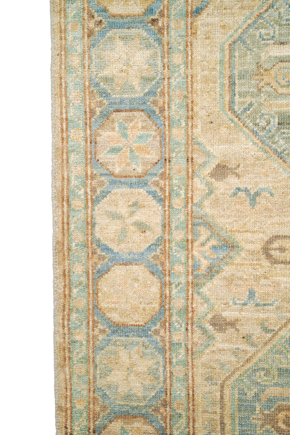 Modern Afghan Shirvan Hallway Rug 11'8" x 3'1"