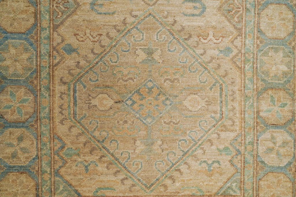 Modern Afghan Shirvan Hallway Rug 11'8" x 3'1"