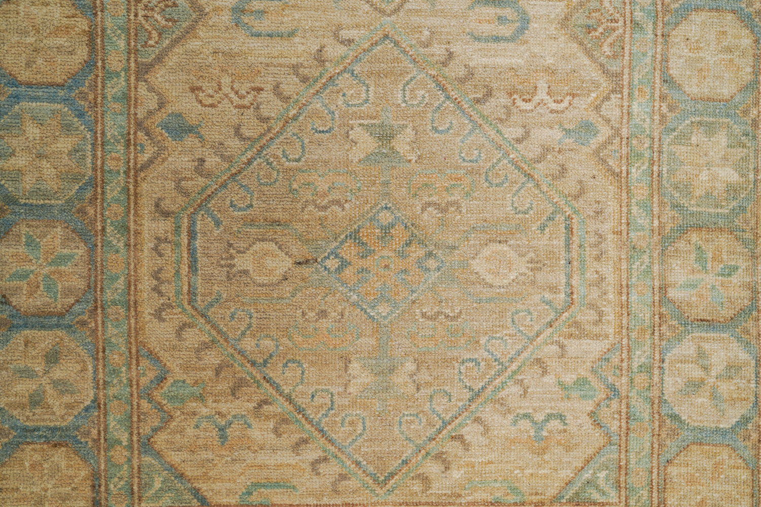 Modern Afghan Shirvan Hallway Rug 11'8" x 3'1"