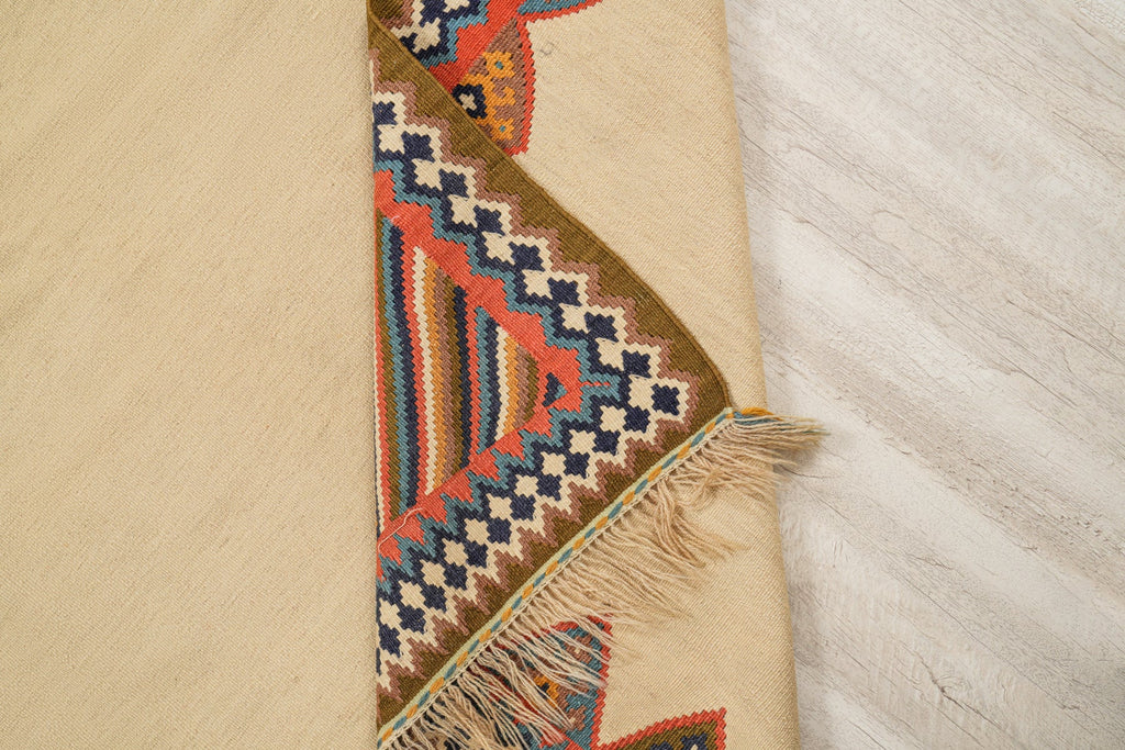 Antique Persian Qashgai Kilim 6'7" x 5'