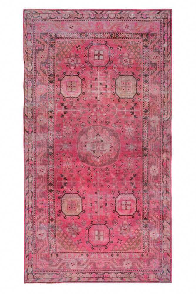 Antique East Turkistan Khotan Rug 12'6" x 6'7"