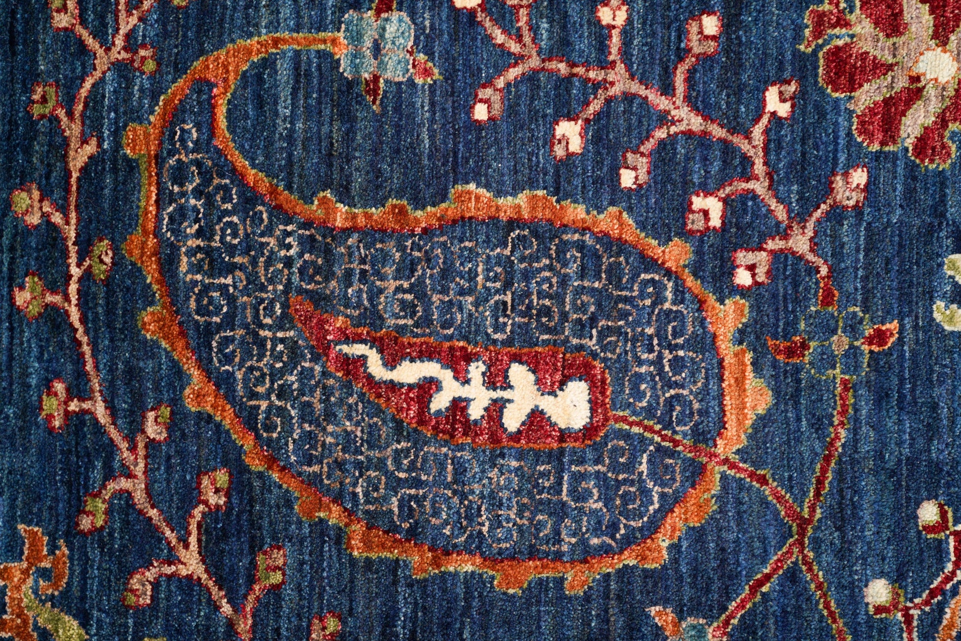 Modern Afghan Suzani Rug 10' x 8'1"