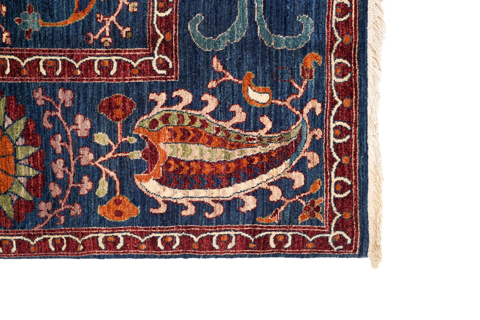 Modern Afghan Suzani Rug 10' x 8'1"