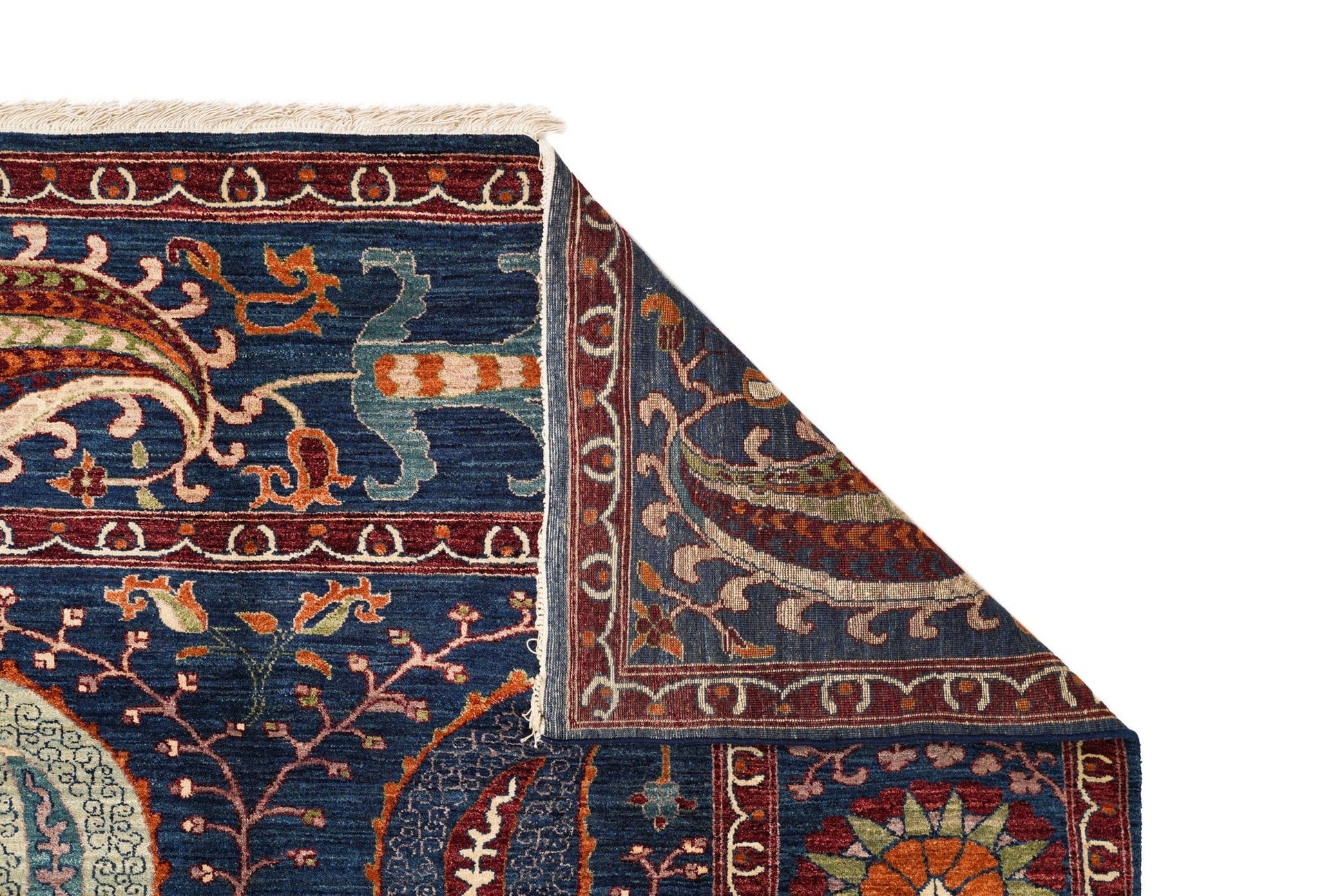 Modern Afghan Suzani Rug 10' x 8'1"