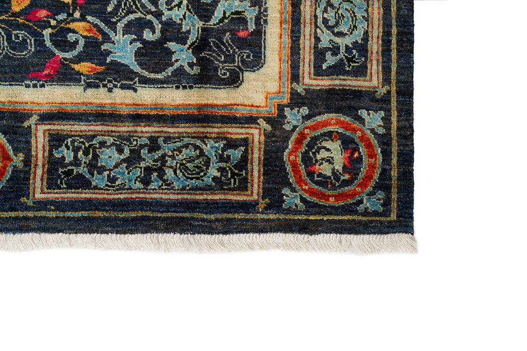 Modern Afghan Dragon Rug 9' x 6'1"