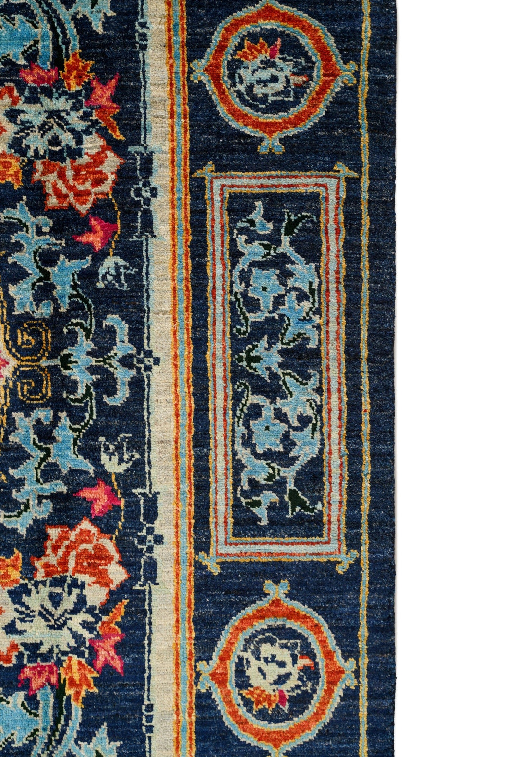 Modern Afghan Dragon Rug 9' x 6'1"