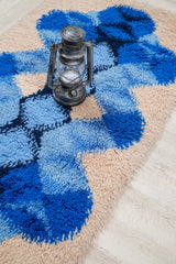 VINTAGE SCANDINAVIAN rya RUG 4'2" x 2'3"