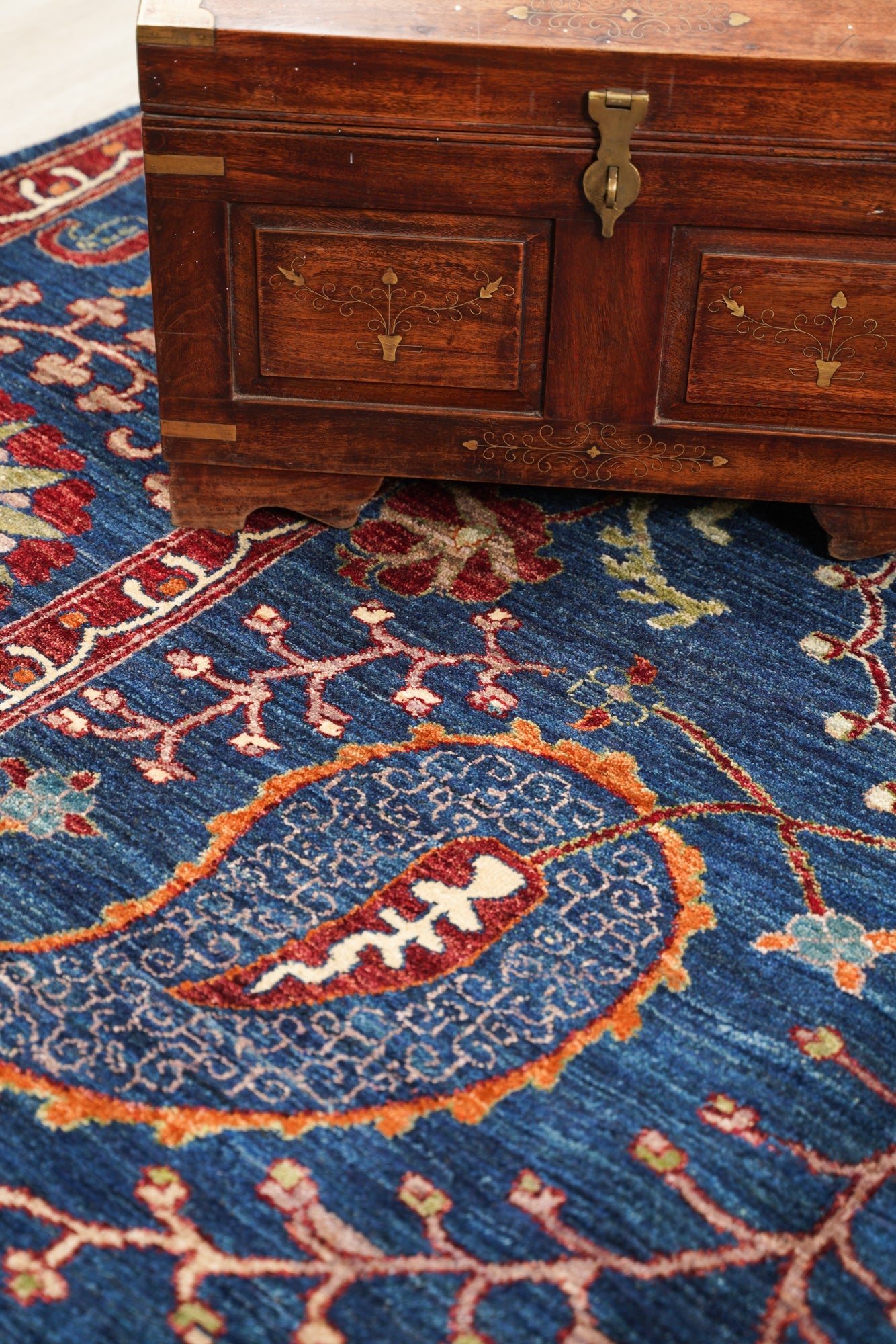 Modern Afghan Suzani Rug 10' x 8'1"