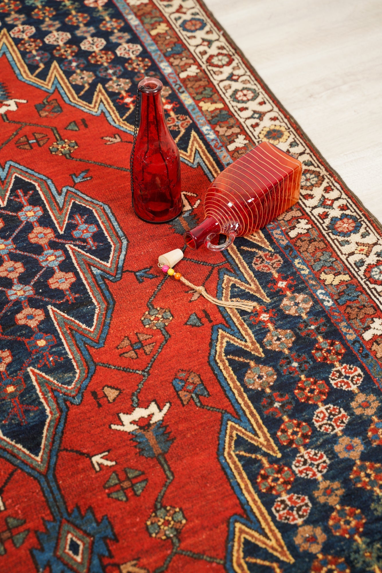 Persian Mazlaghan Rug 6' x 3'10"