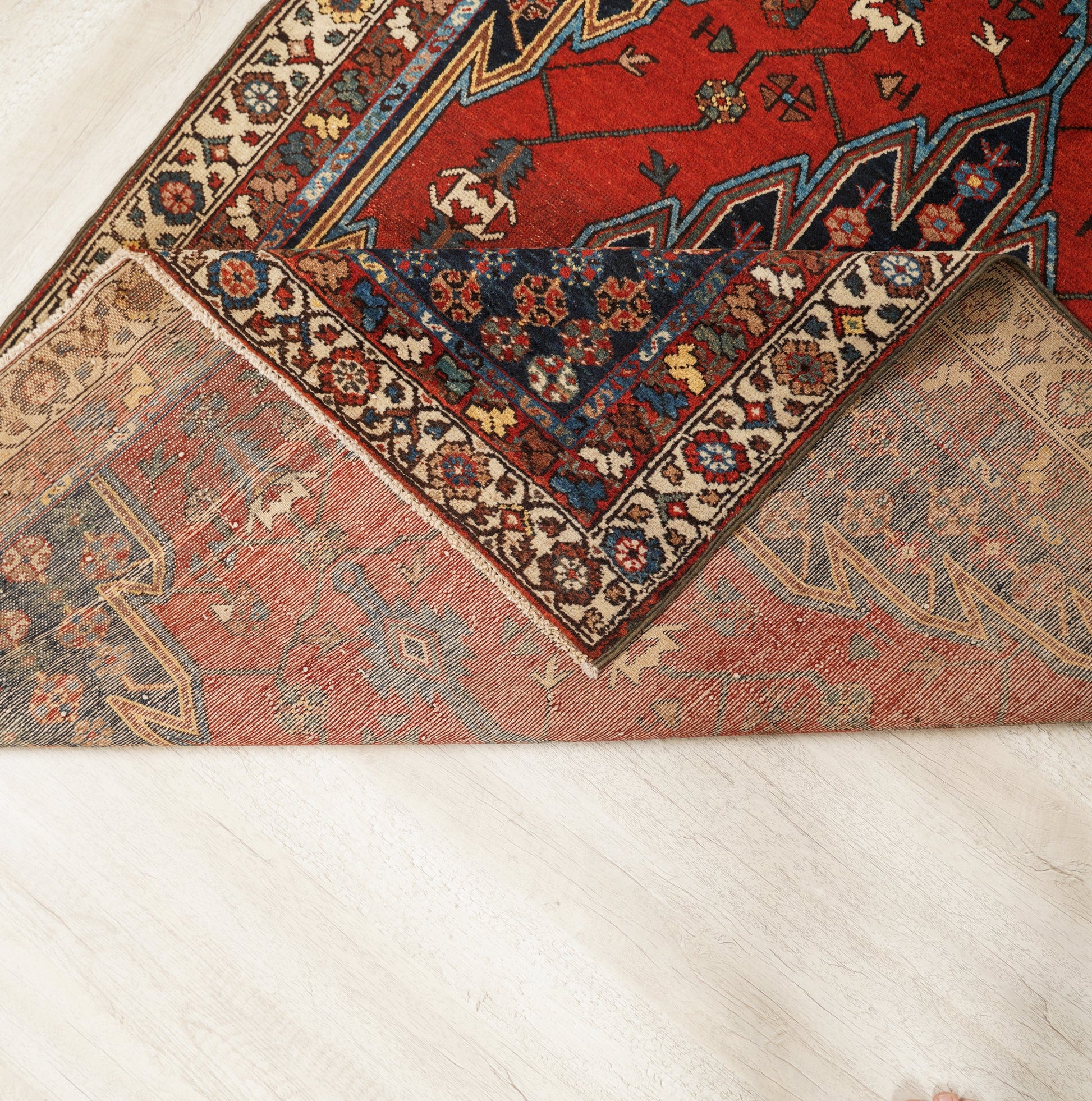 Persian Mazlaghan Rug 6' x 3'10"