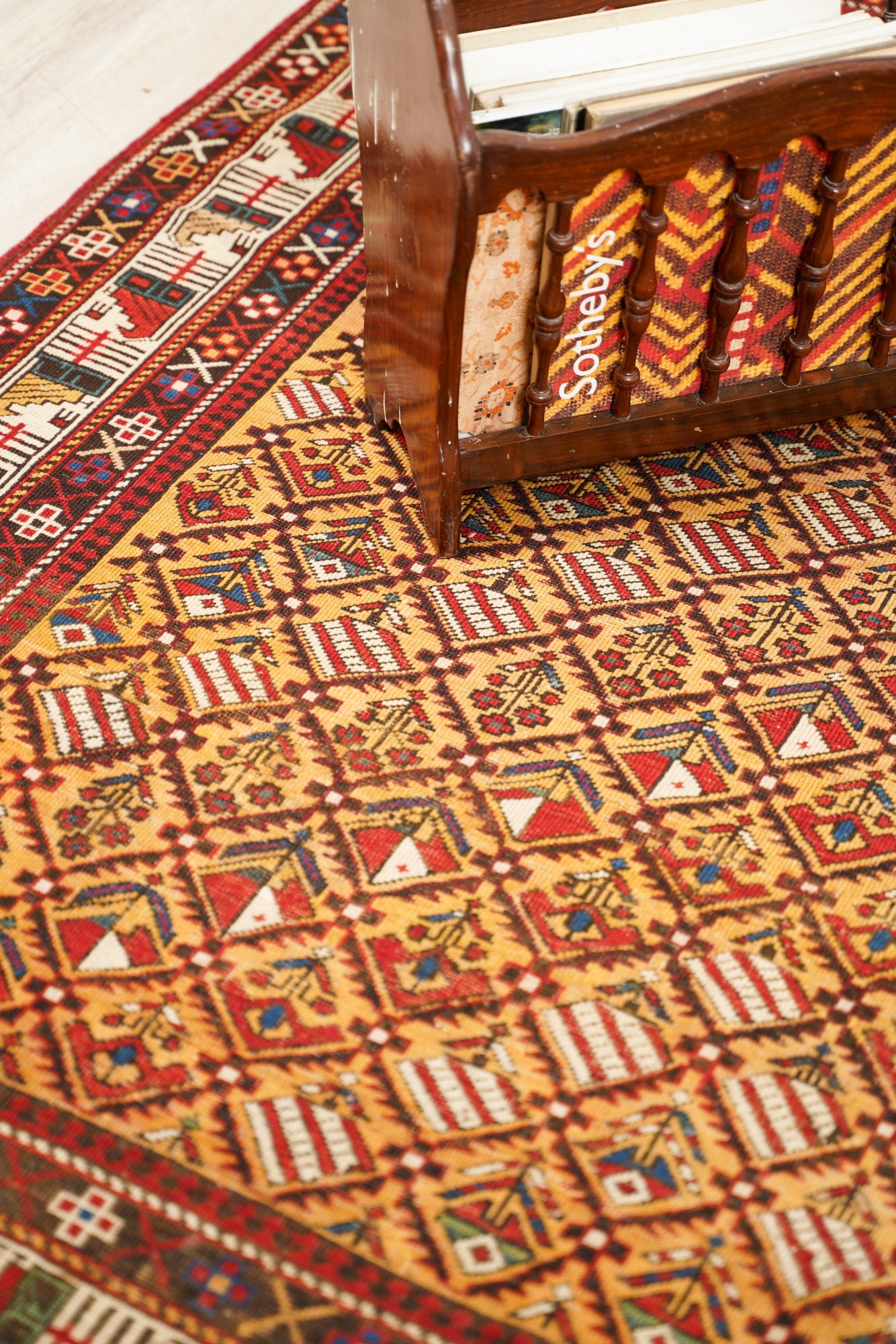 Antique Caucasian Marasali Rug 5'4" x 4'8"
