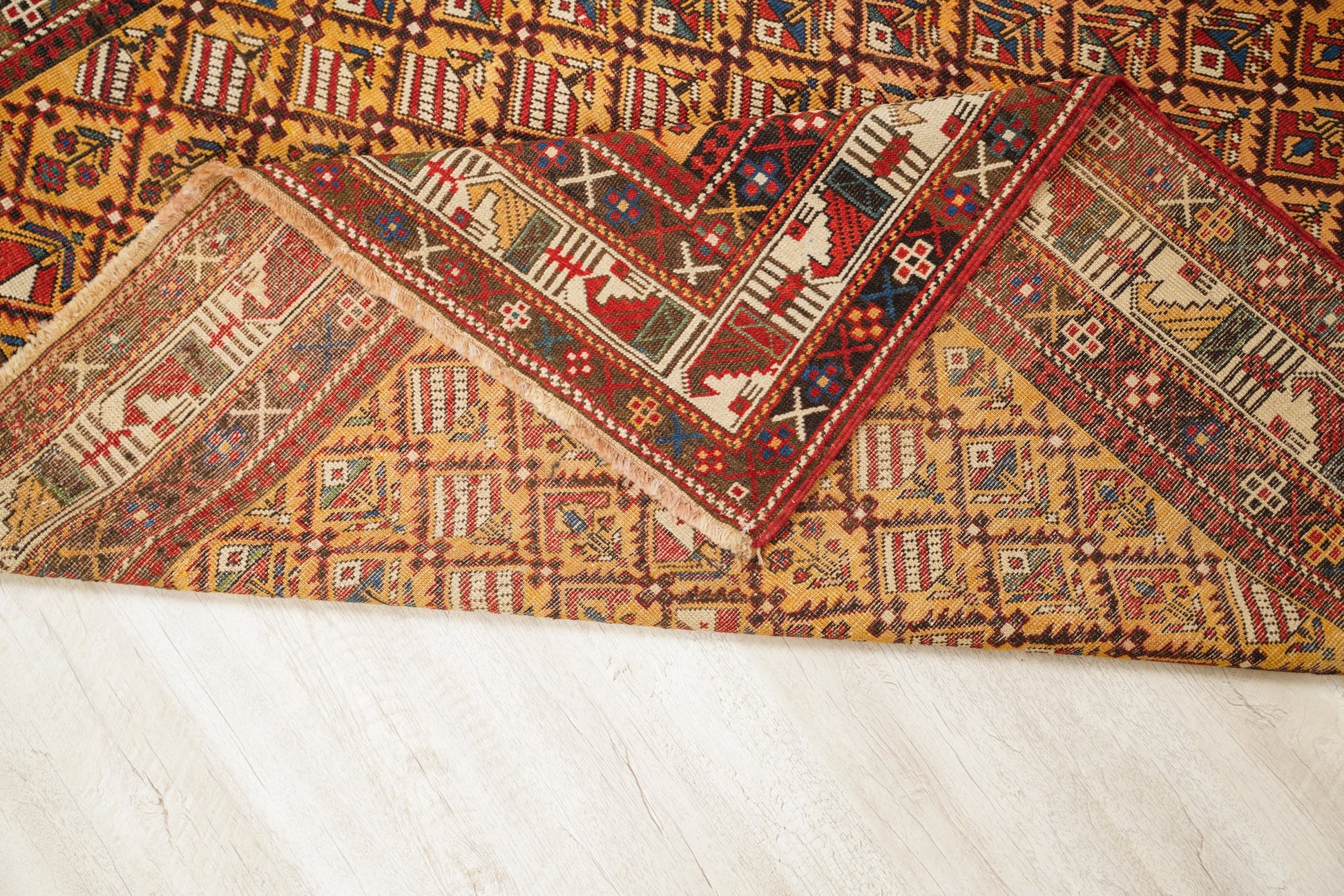 Antique Caucasian Marasali Rug 5'4" x 4'8"