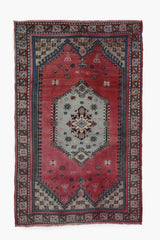Vintage Turkish Tribal Rug 4'5" x 2'10"