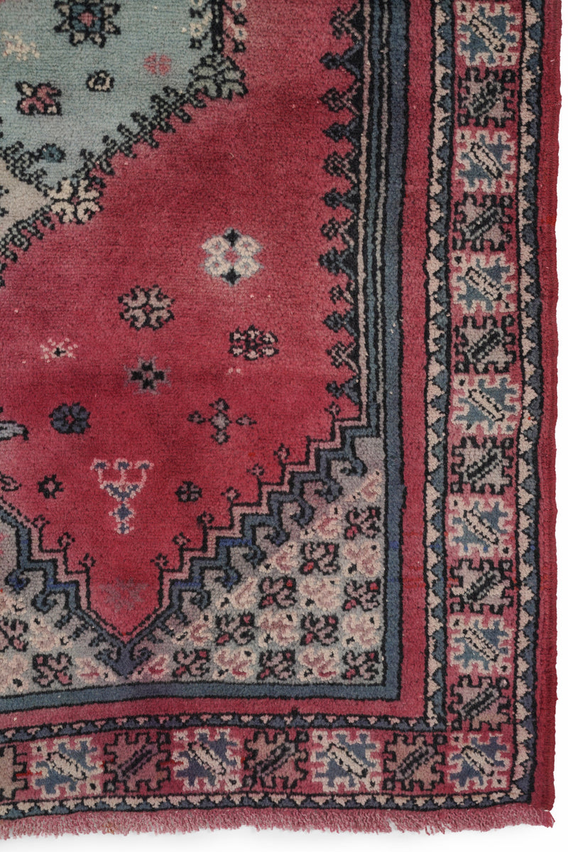 Vintage Turkish Tribal Rug 4'5" x 2'10"