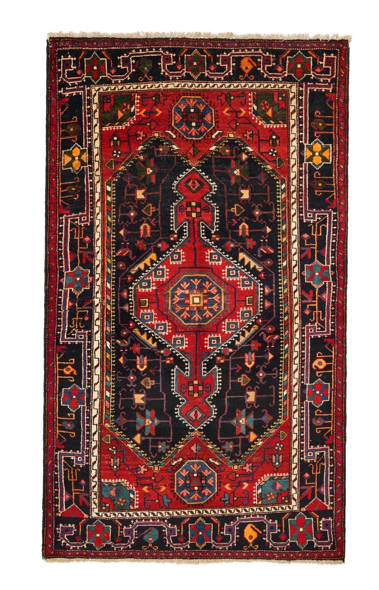 Antique Turkmen Hutchulu Rug 5'9