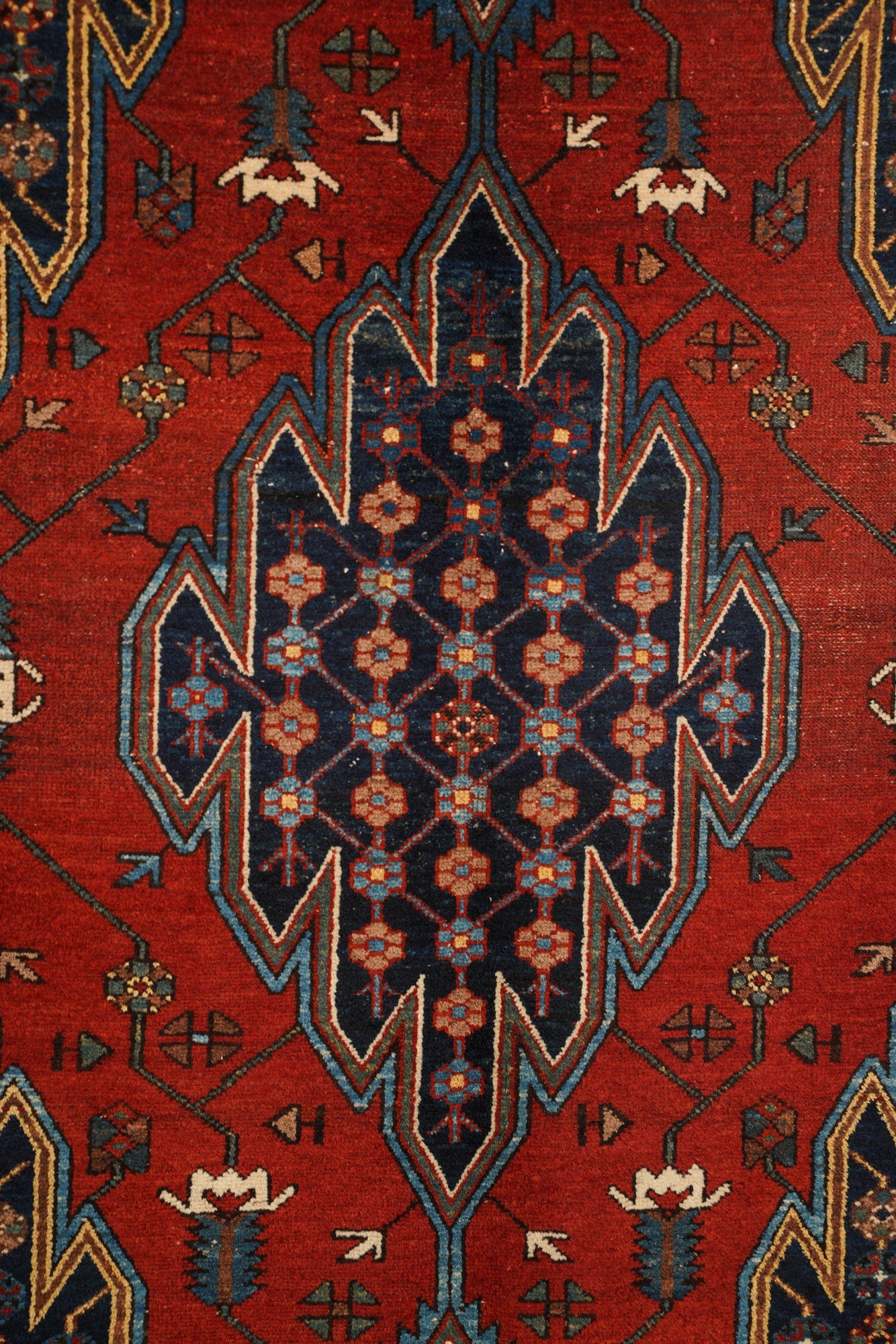 Persian Mazlaghan Rug 6' x 3'10"