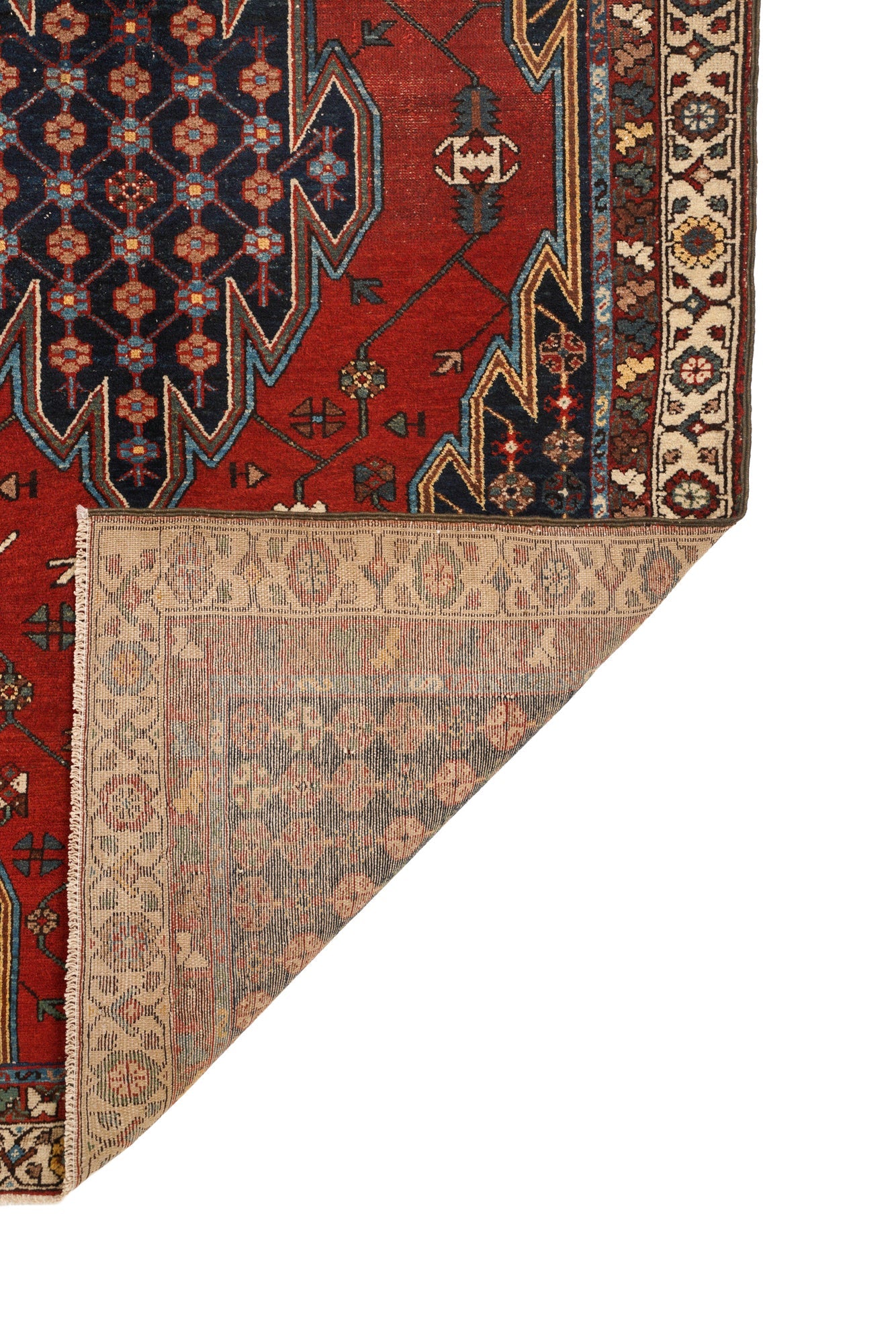 Persian Mazlaghan Rug 6' x 3'10"