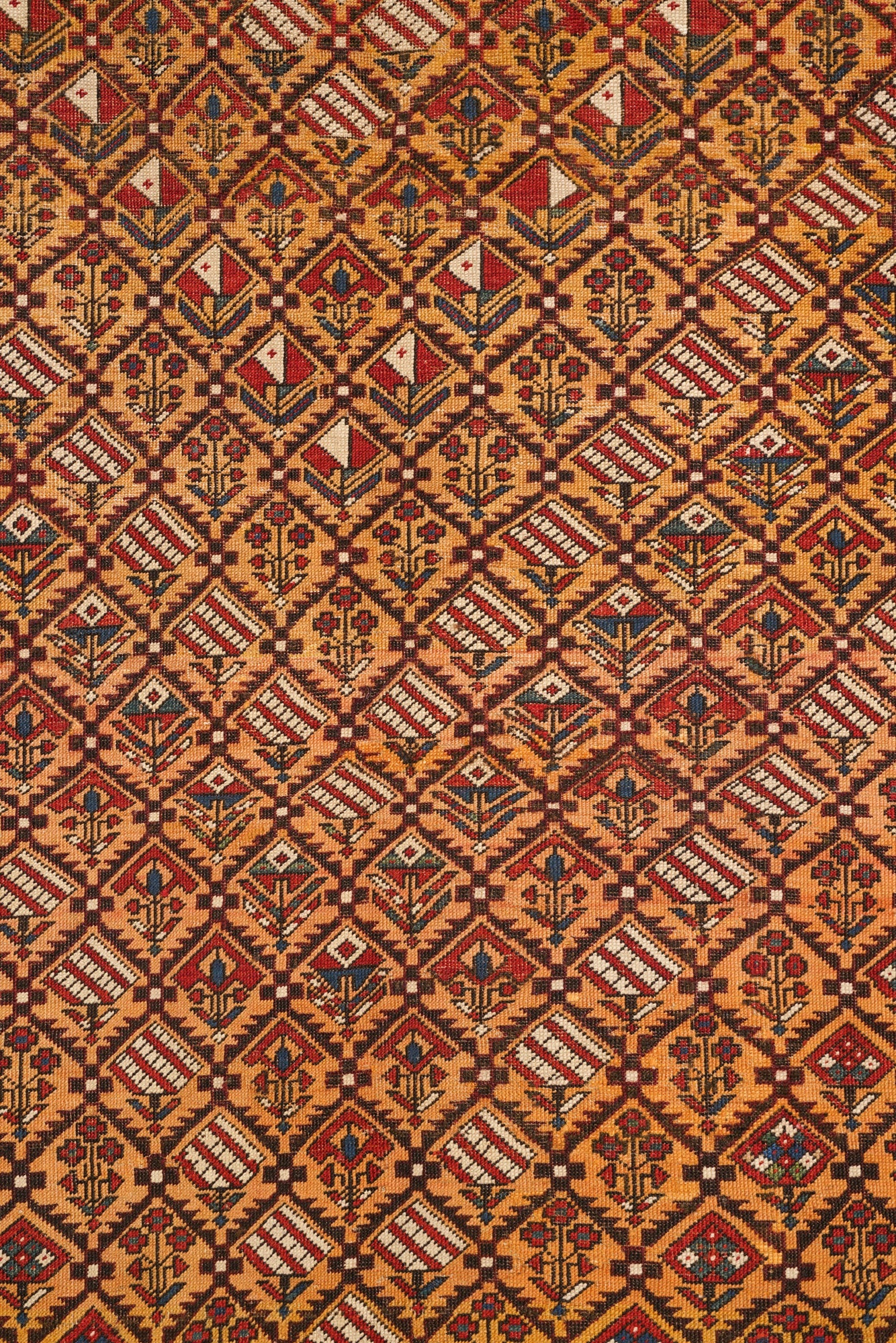 Antique Caucasian Marasali Rug 5'4" x 4'8"