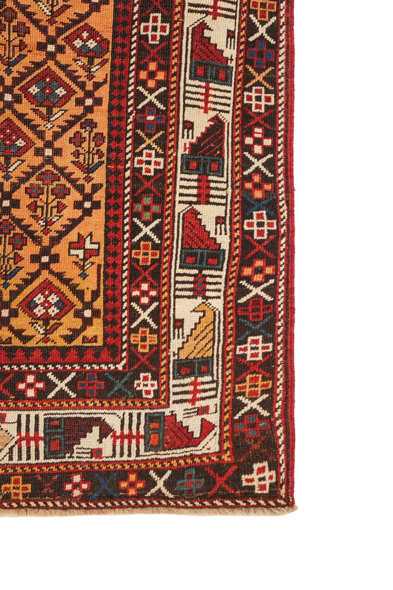Antique Caucasian Marasali Rug 5'4" x 4'8"