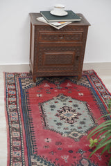 Vintage Turkish Tribal Rug 4'5" x 2'10"