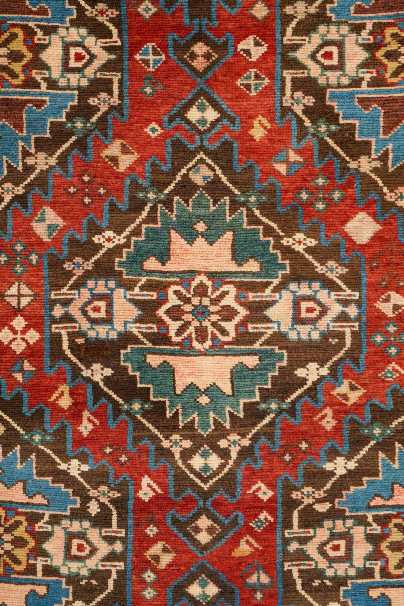 Antique Caucasian Karabagh Hallway Rug 11'1" x 3'5"
