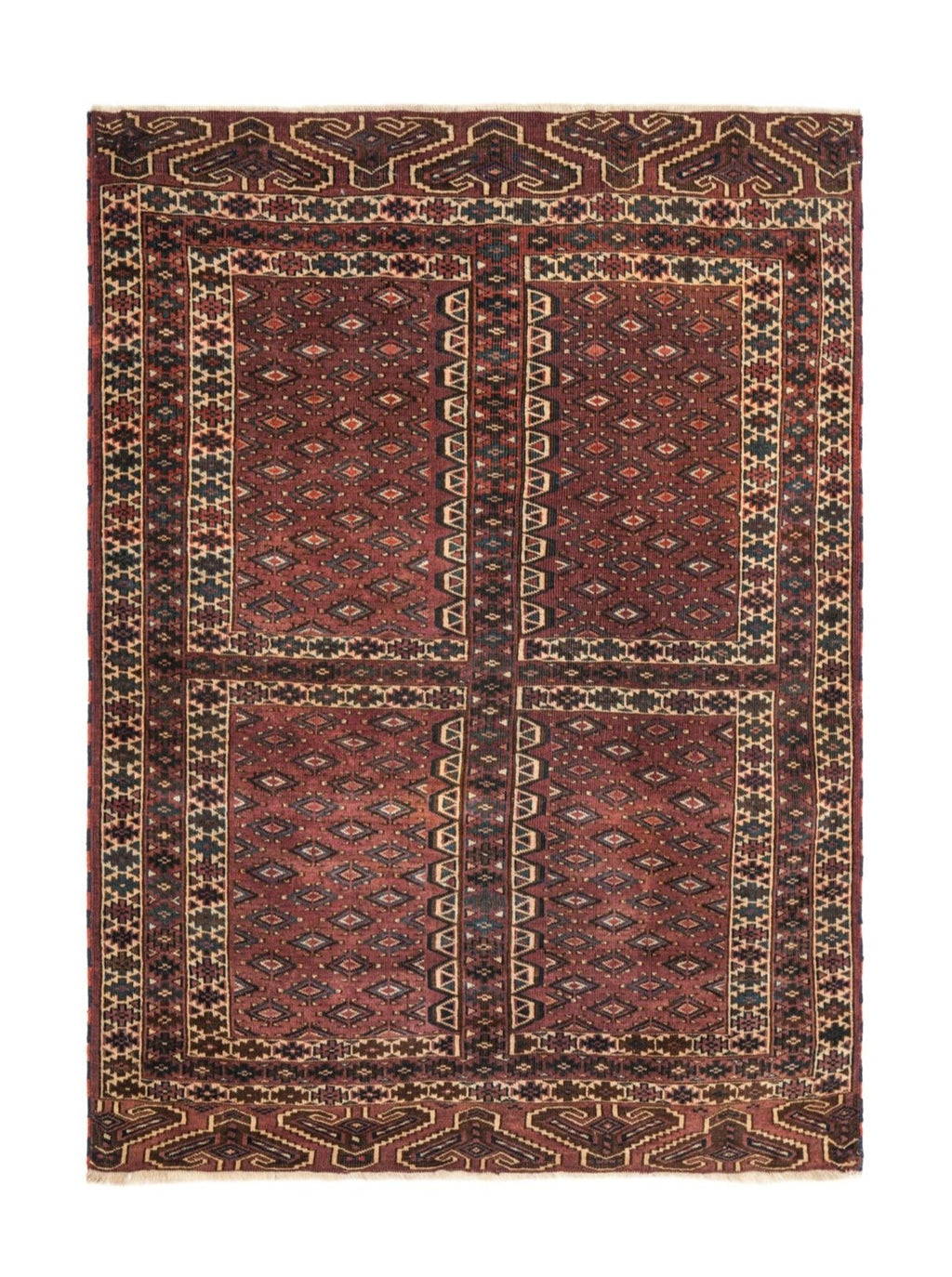 Antique Turkmen Hutchulu Rug 5'9" x 4'3"