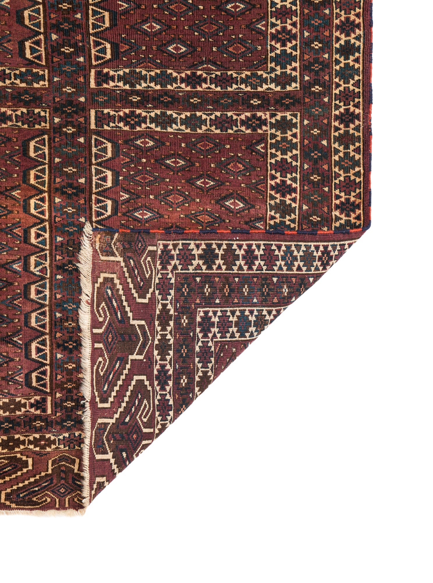 Antique Turkmen Hutchulu Rug 5'9