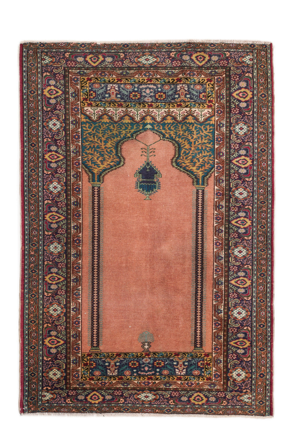 Vintage Turkish Prayer Rug 4'6" x 3'1"