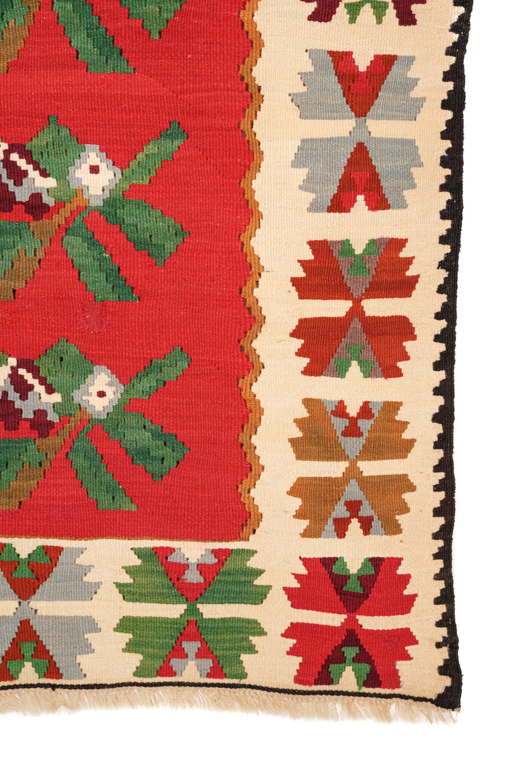 Vintage Sarkoy Kilim 6'4" x 3'3"