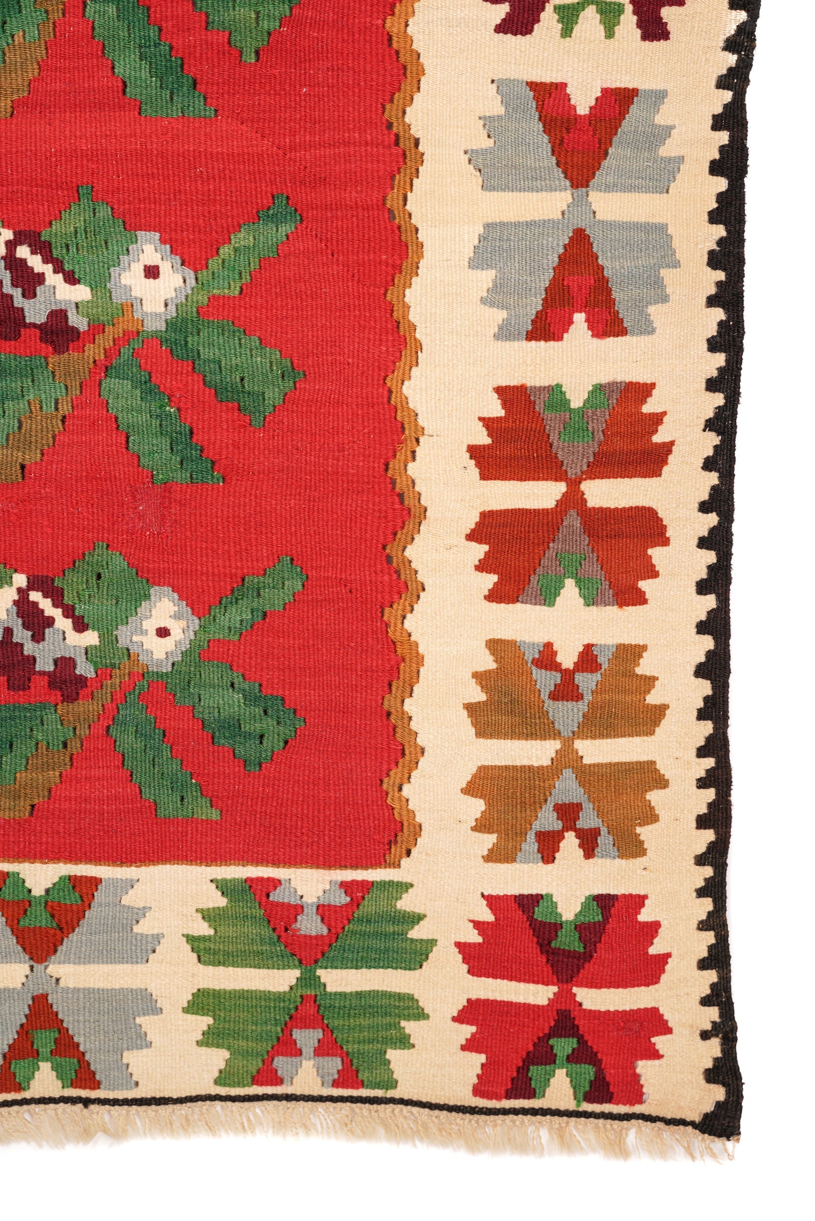 Vintage Sarkoy Kilim 6'4" x 3'3"