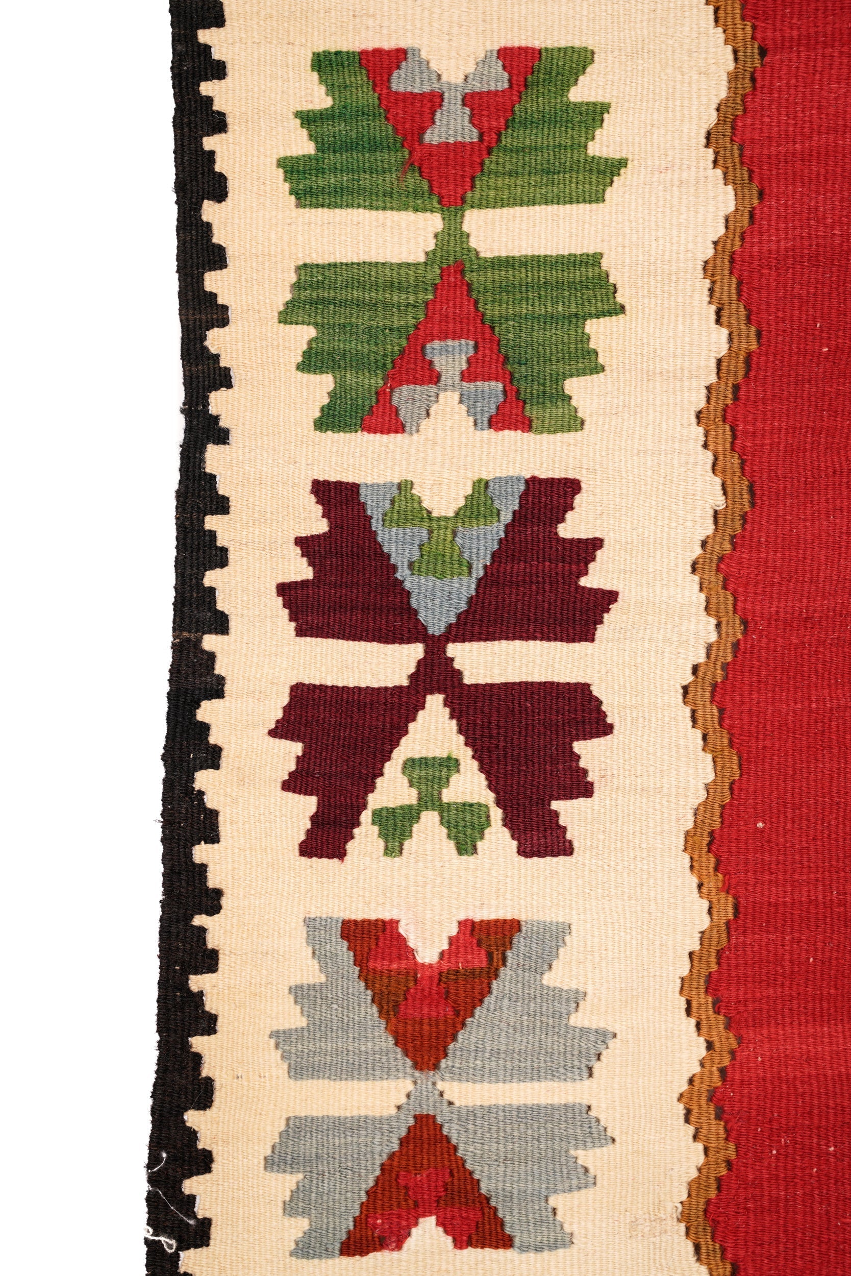 Vintage Sarkoy Kilim 6'4" x 3'3"