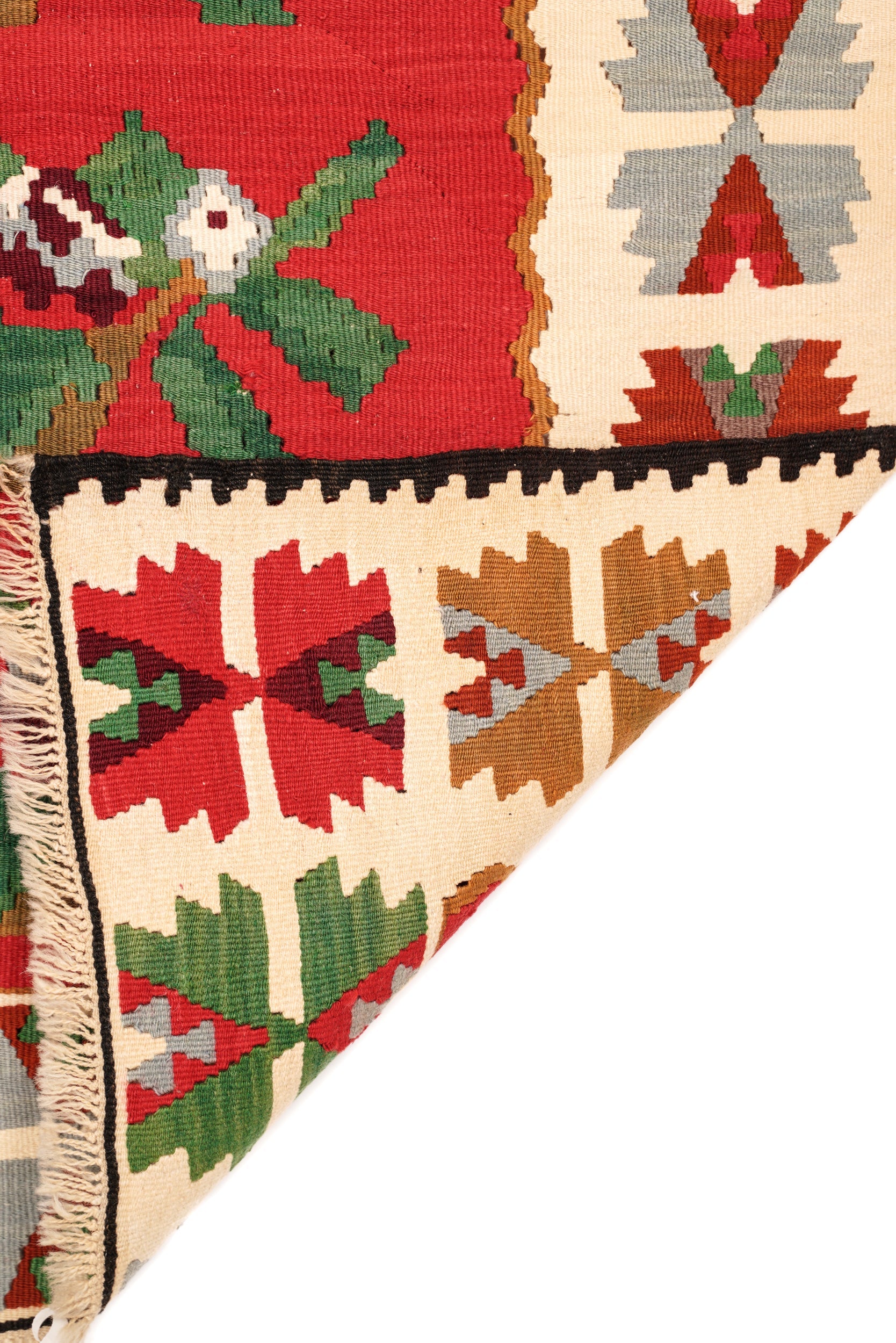 Vintage Sarkoy Kilim 6'4" x 3'3"