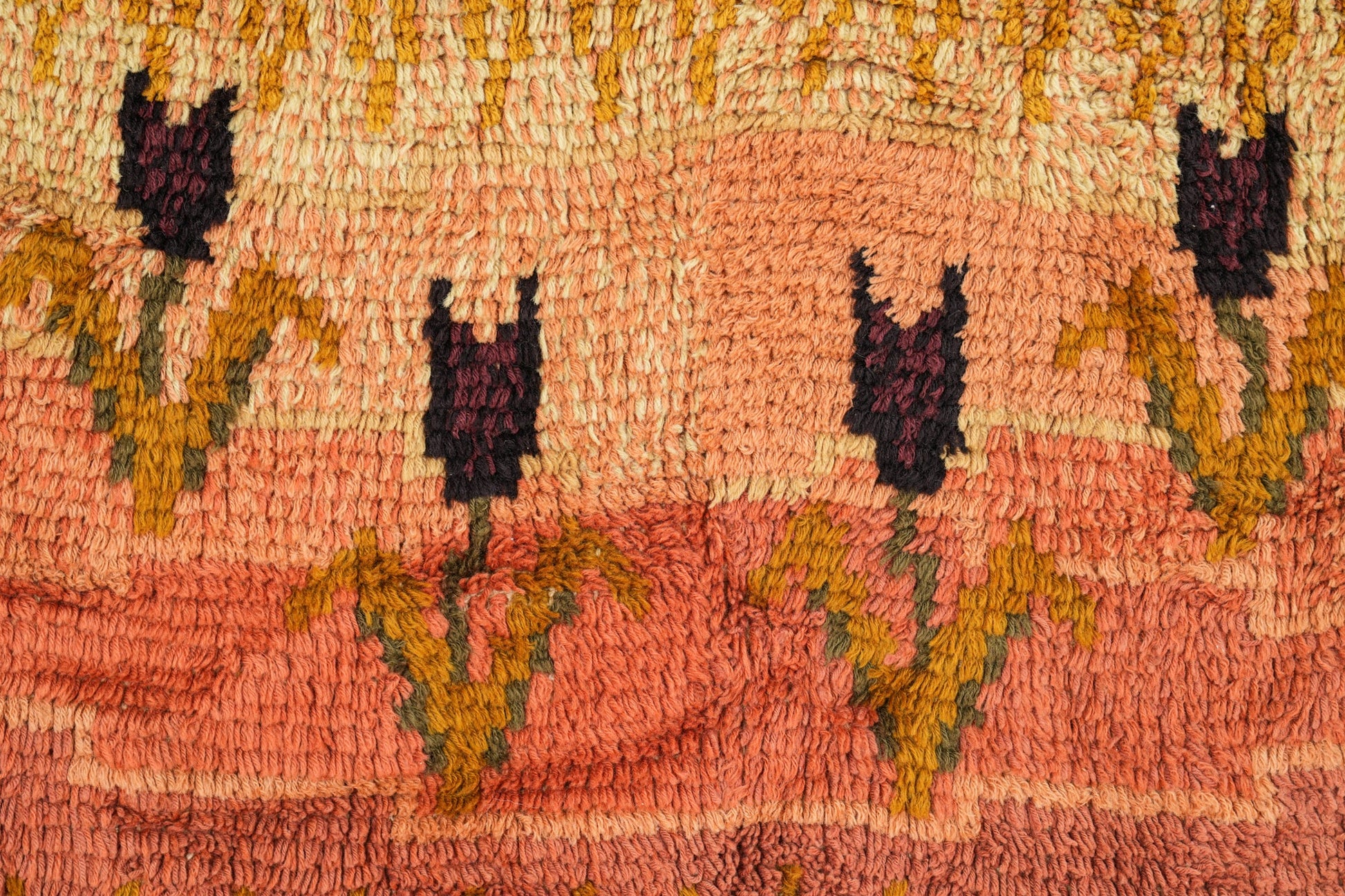 Vintage Scandinavian Rya Rug 4'9" x 2'5"