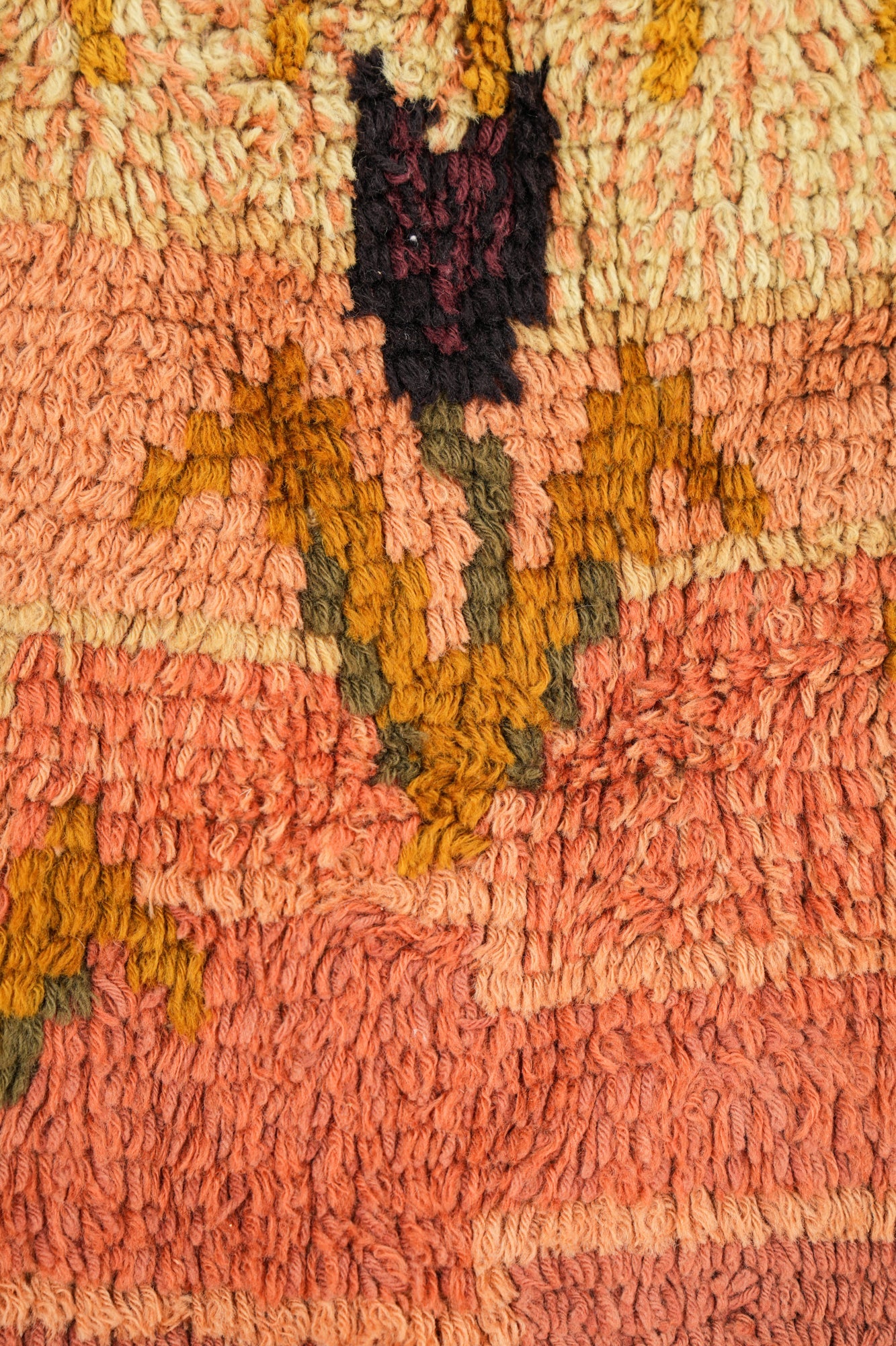 Vintage Scandinavian Rya Rug 4'9" x 2'5"