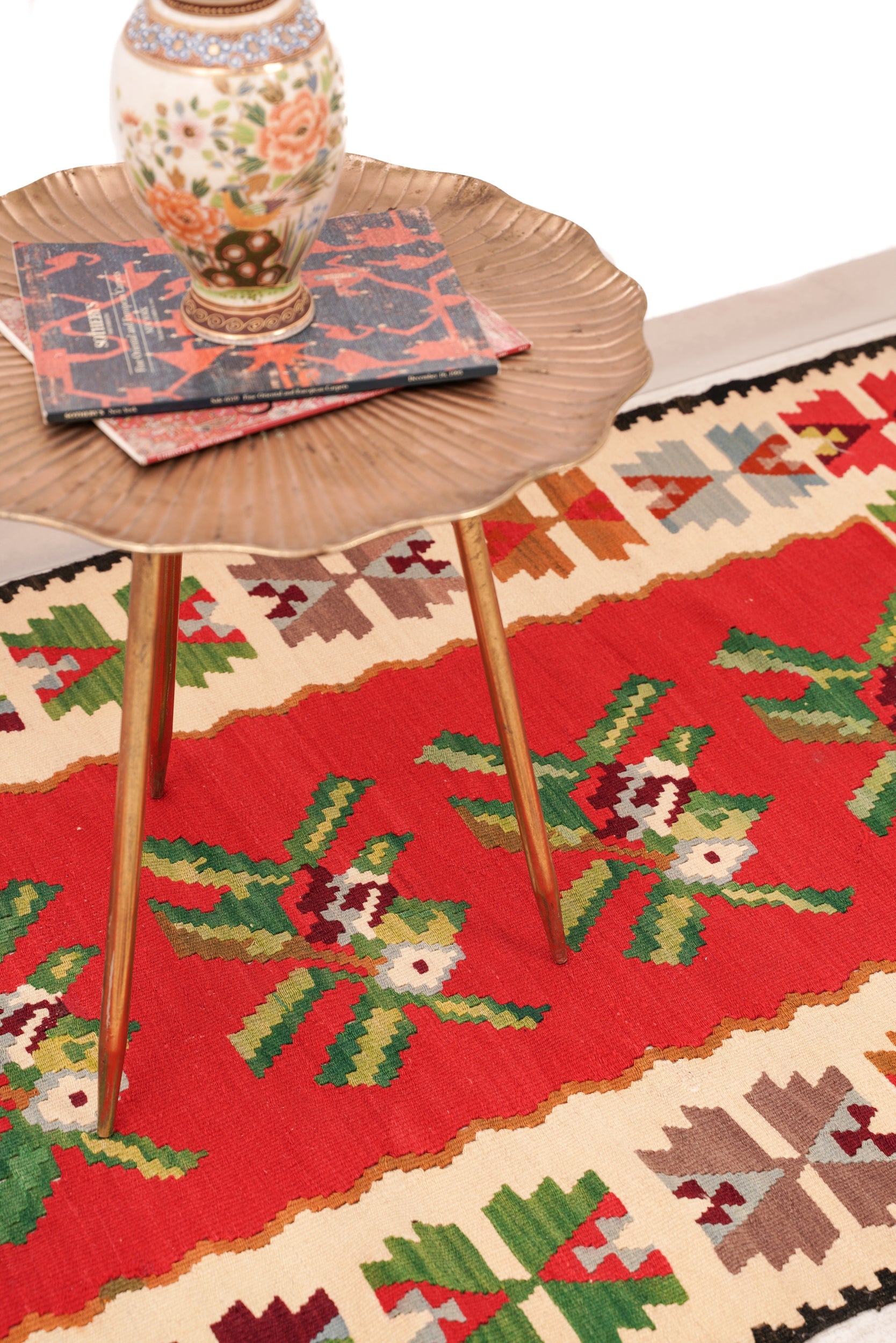 Vintage Sarkoy Kilim 6'4" x 3'3"