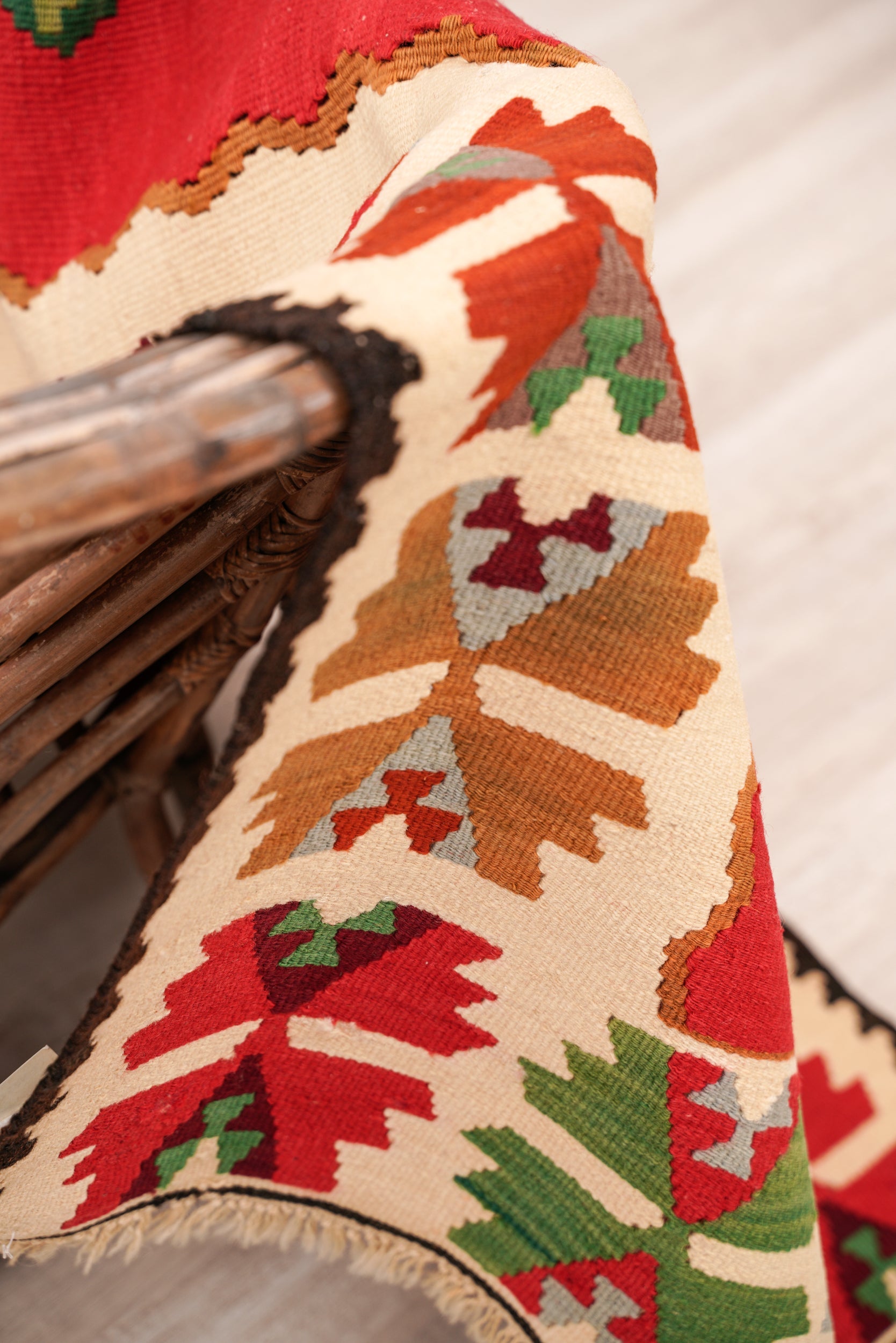 Vintage Sarkoy Kilim 6'4" x 3'3"