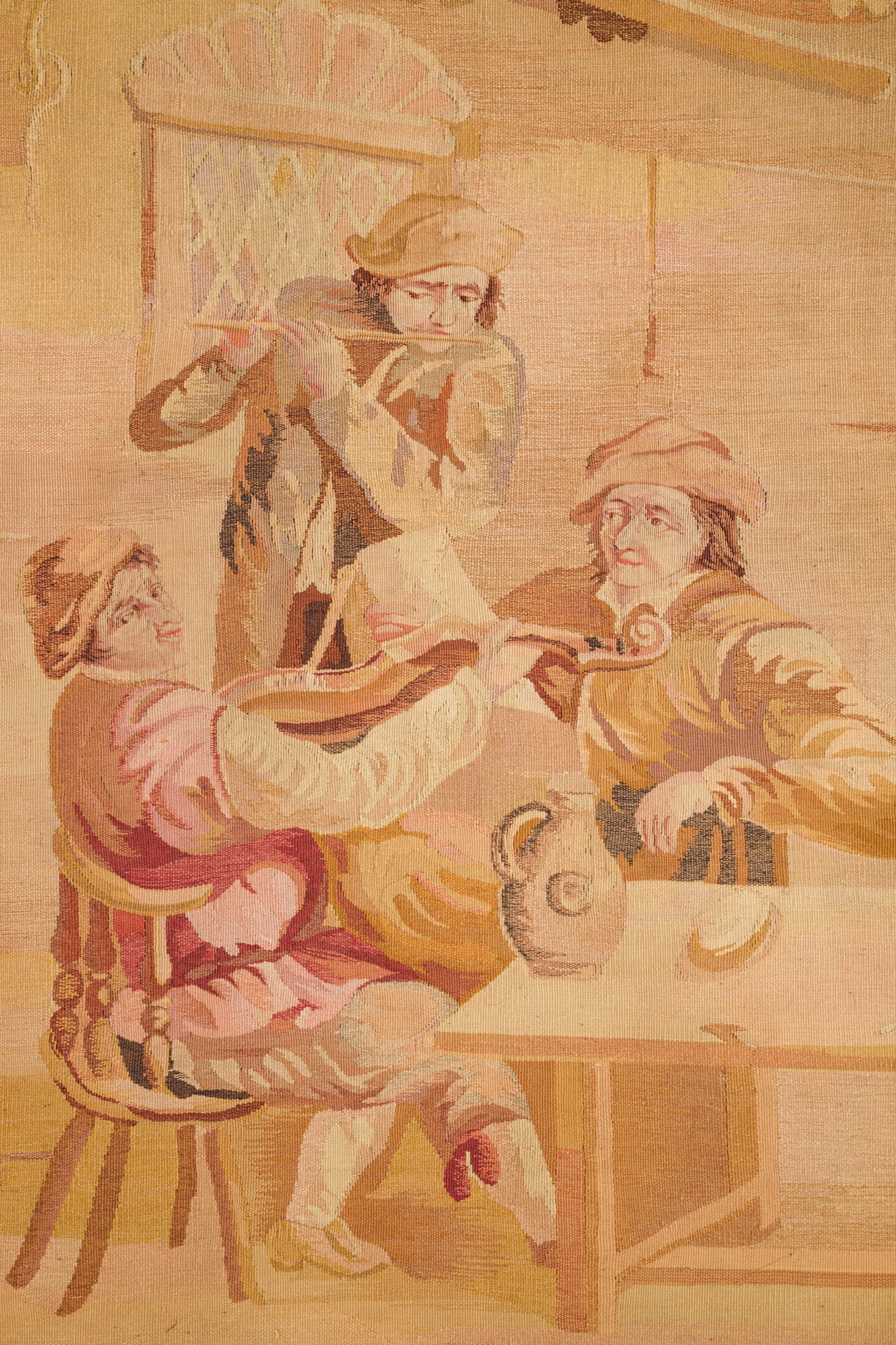 Antique European Pictorial Tapestry 6'9" x 4'10"